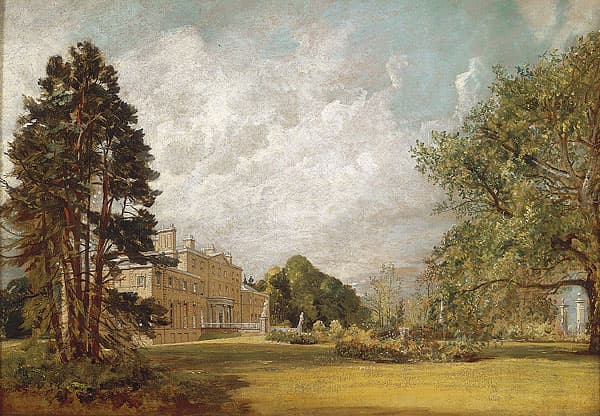John Constable, Malvern Hall: The entrance front c.1820
(Yale Center for British Art, Paul Mellon Collection)